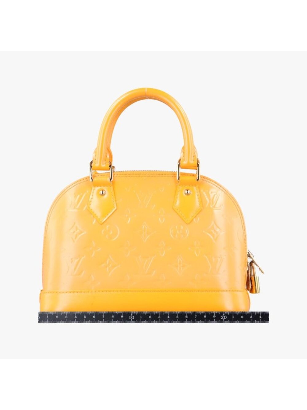 Louis Vuitton Alma PM Jaune Passion Vernis Handbag - Picture 2 of 16